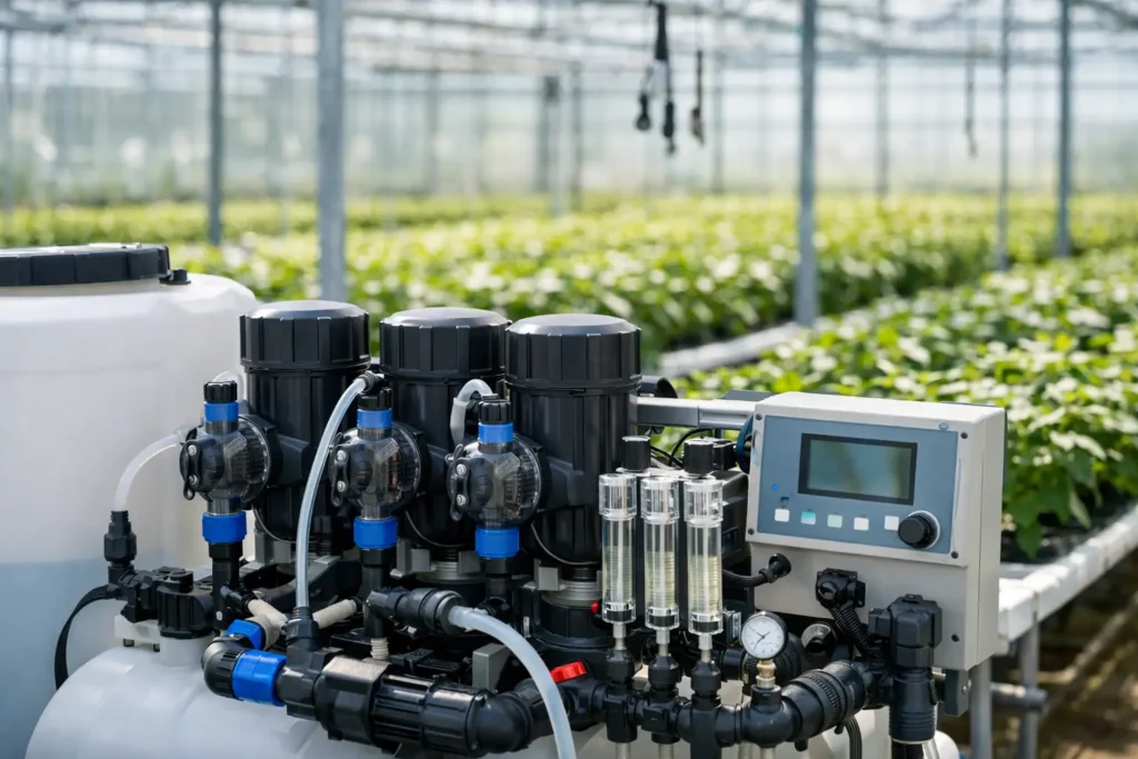 Greenhouse Dosing Equipment That Controls Every Feed