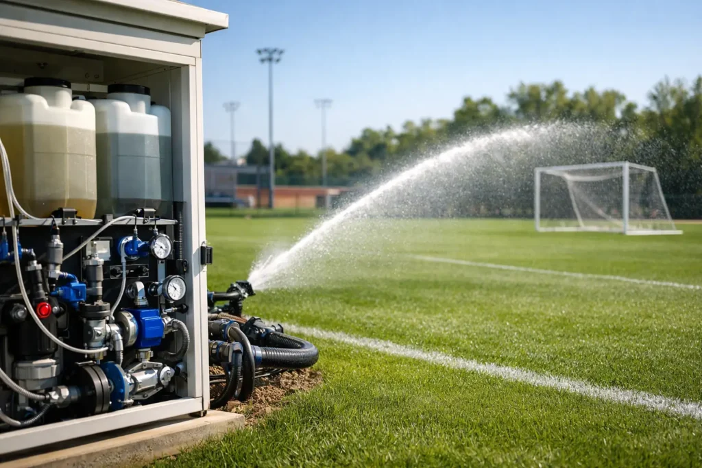 Sports Field Fertigation for Better Turf Performance